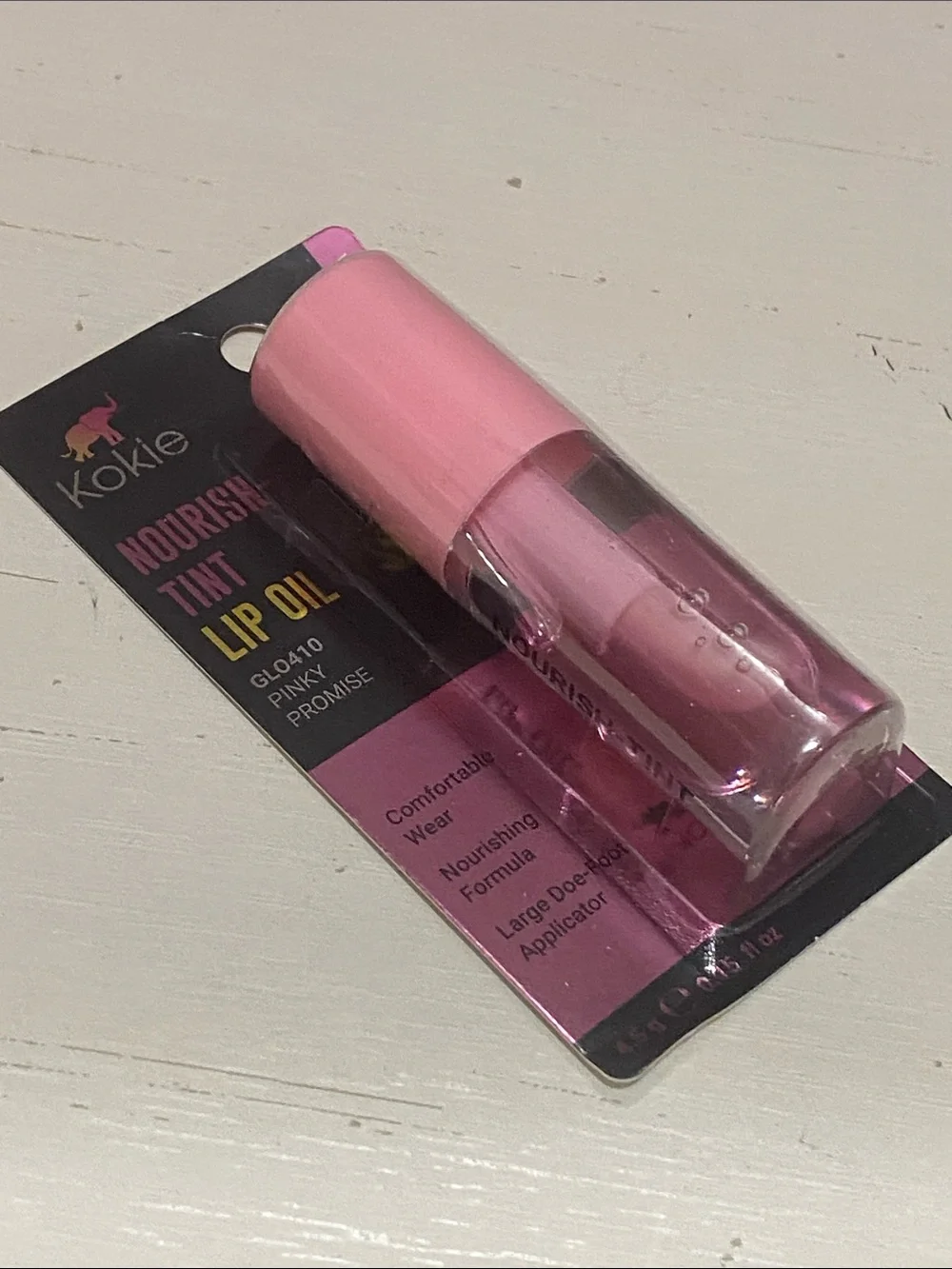 Kokie Nourish Tint Lip Oil — Pinky Promise